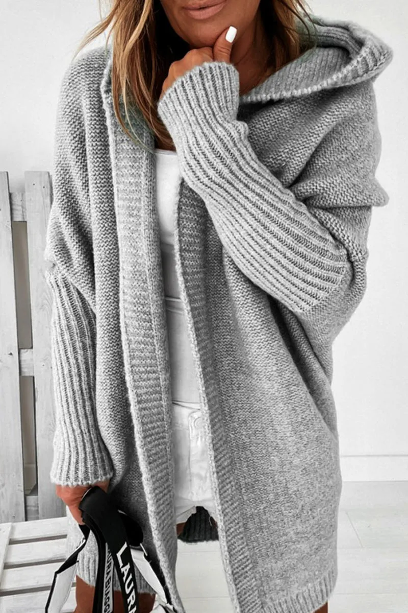 Street Solid Asymmetrical Solid Color Hooded Collar Tops