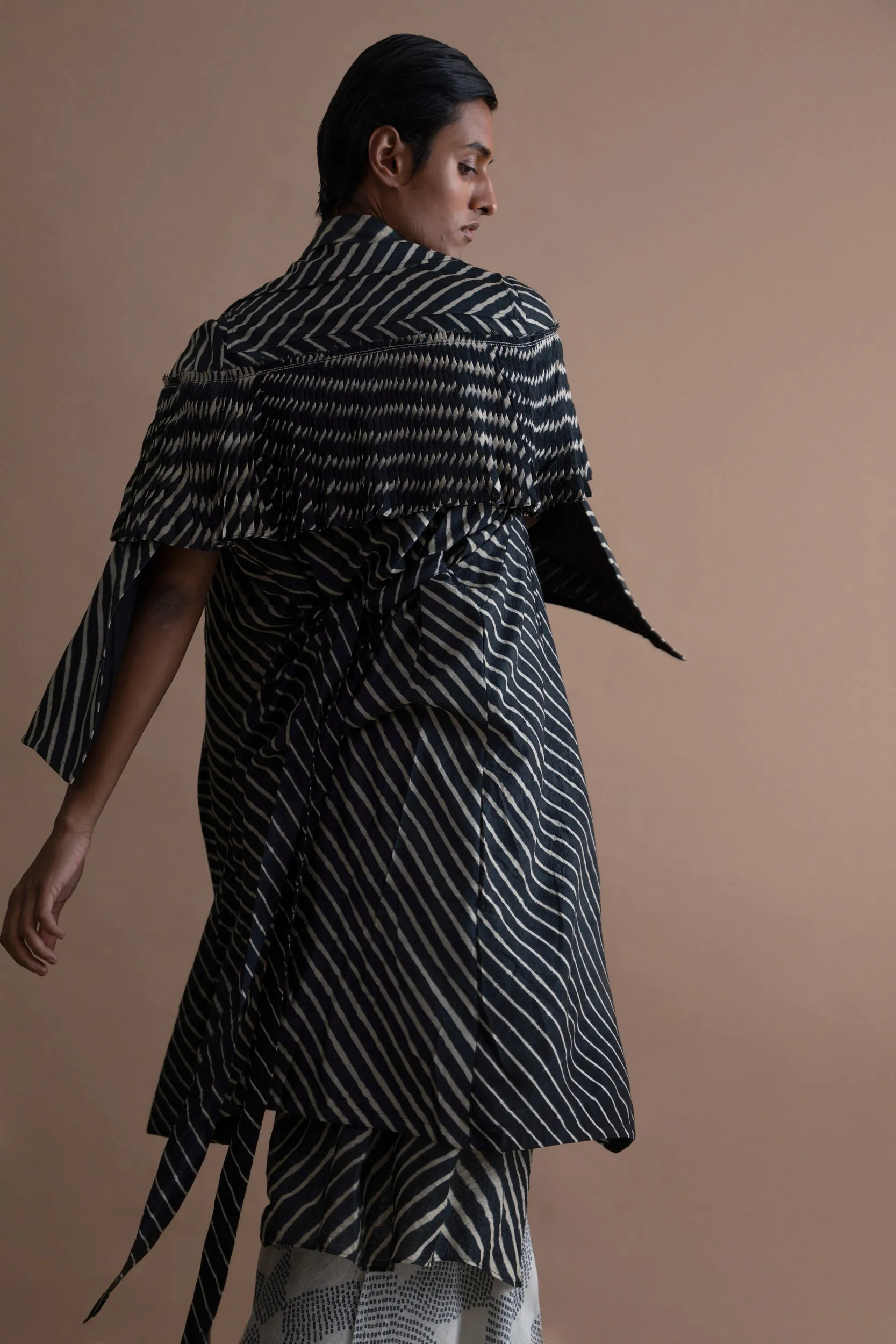 Summer Dress Fleur Trench Tussar Silk Fashion Edit Kai-05 Urvashi Kaur