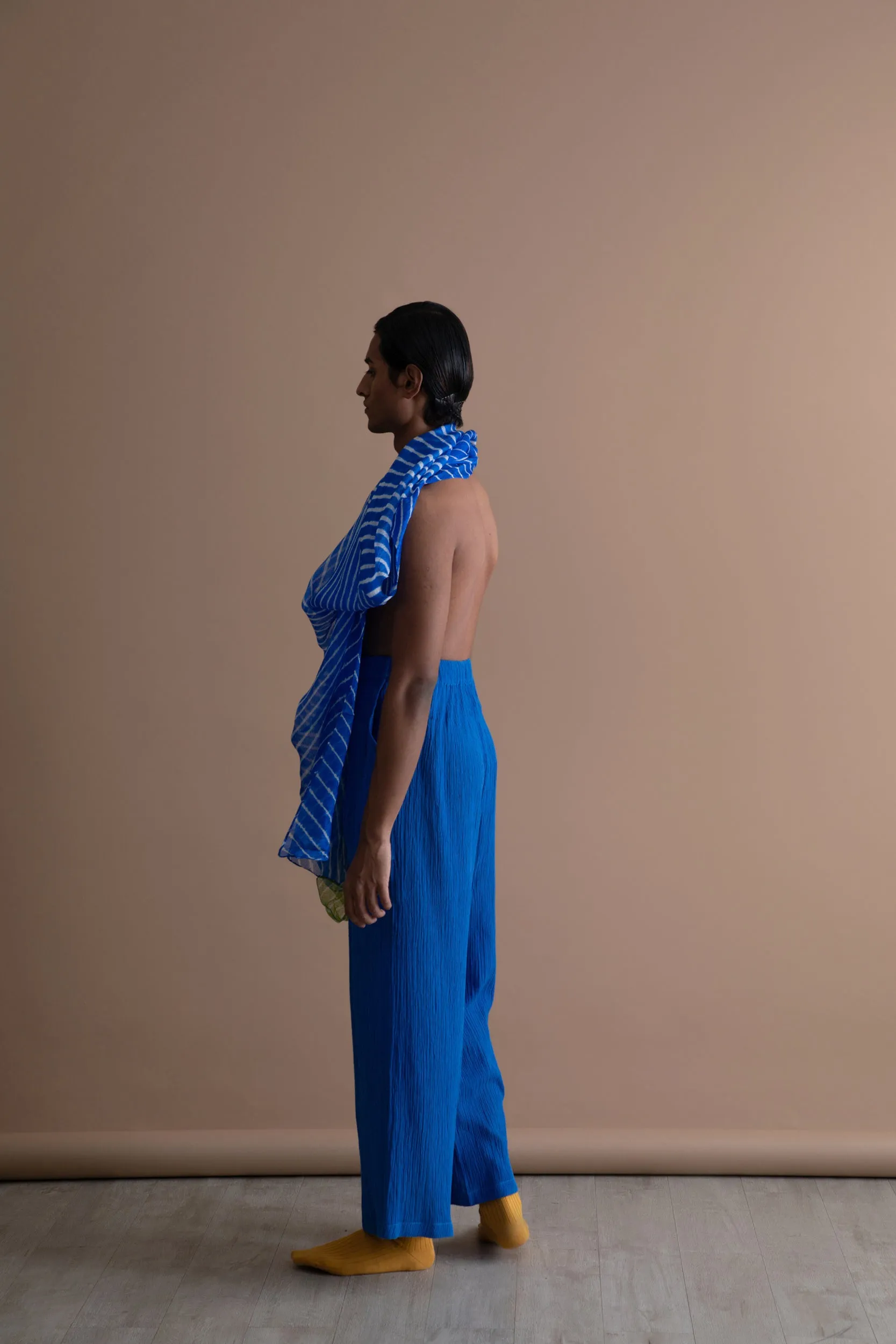 Summer Pants Lateral Textured Cotton Fashion Edit Kai-11 Urvashi Kaur