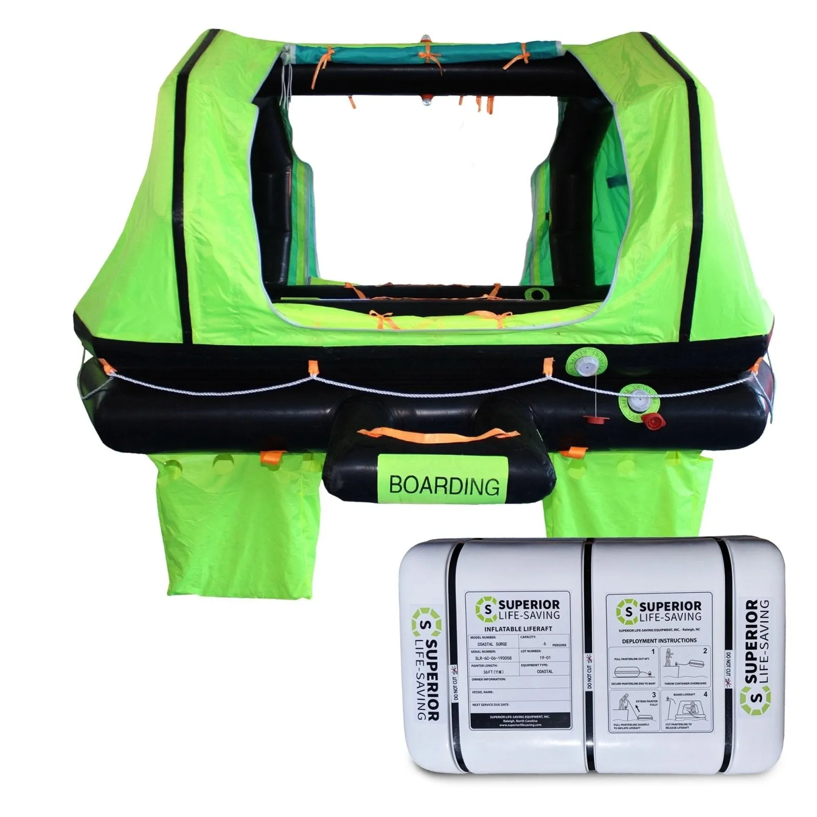 Superior ISO Wave Breaker Self-Righting Life Raft, 4-12 Person