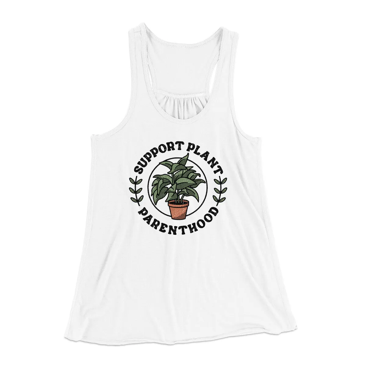 Support Plant Parenthood Women's Flowey Racerback Tank Top