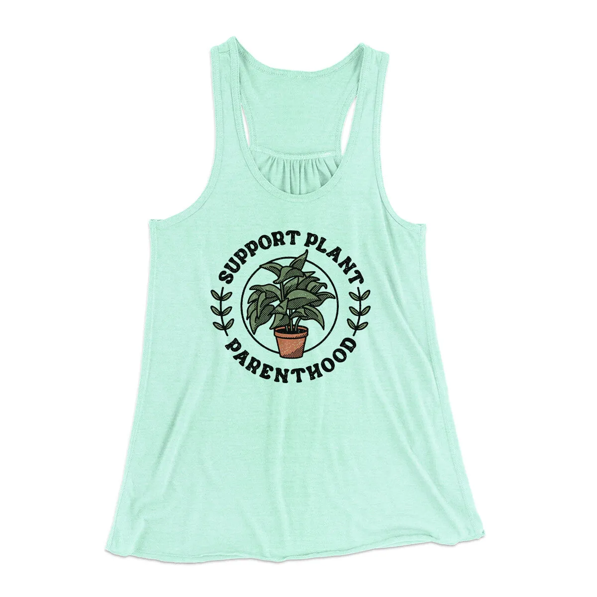 Support Plant Parenthood Women's Flowey Racerback Tank Top