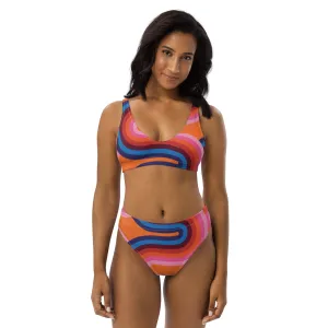Swirl Recycled high-waisted bikini