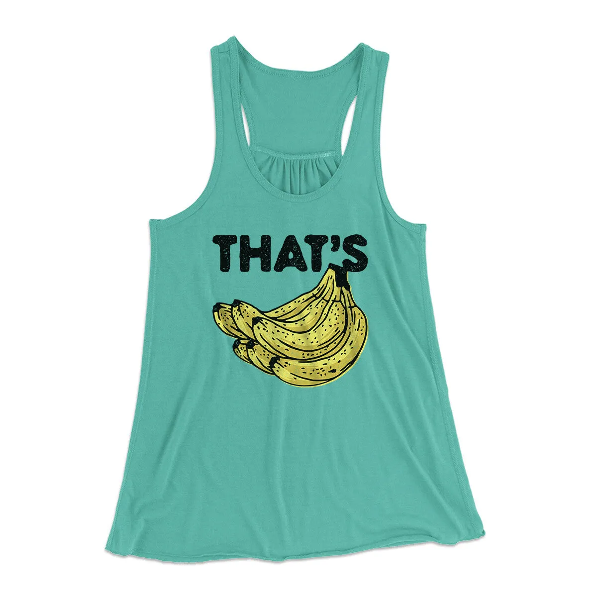 That's Bananas Funny Women's Flowey Racerback Tank Top