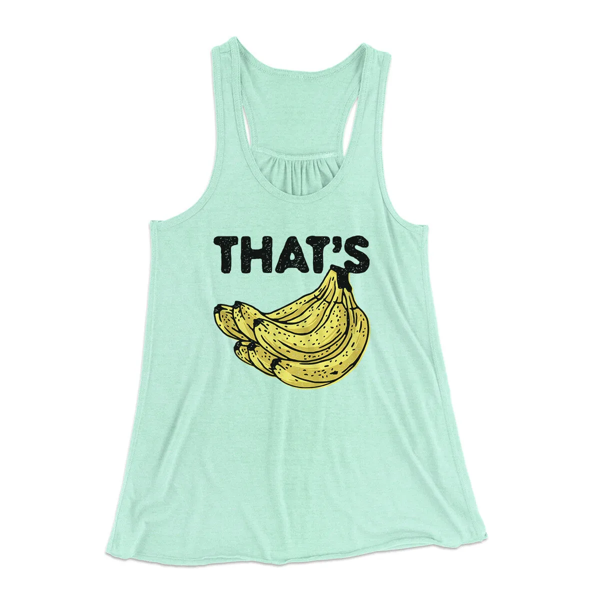 That's Bananas Funny Women's Flowey Racerback Tank Top