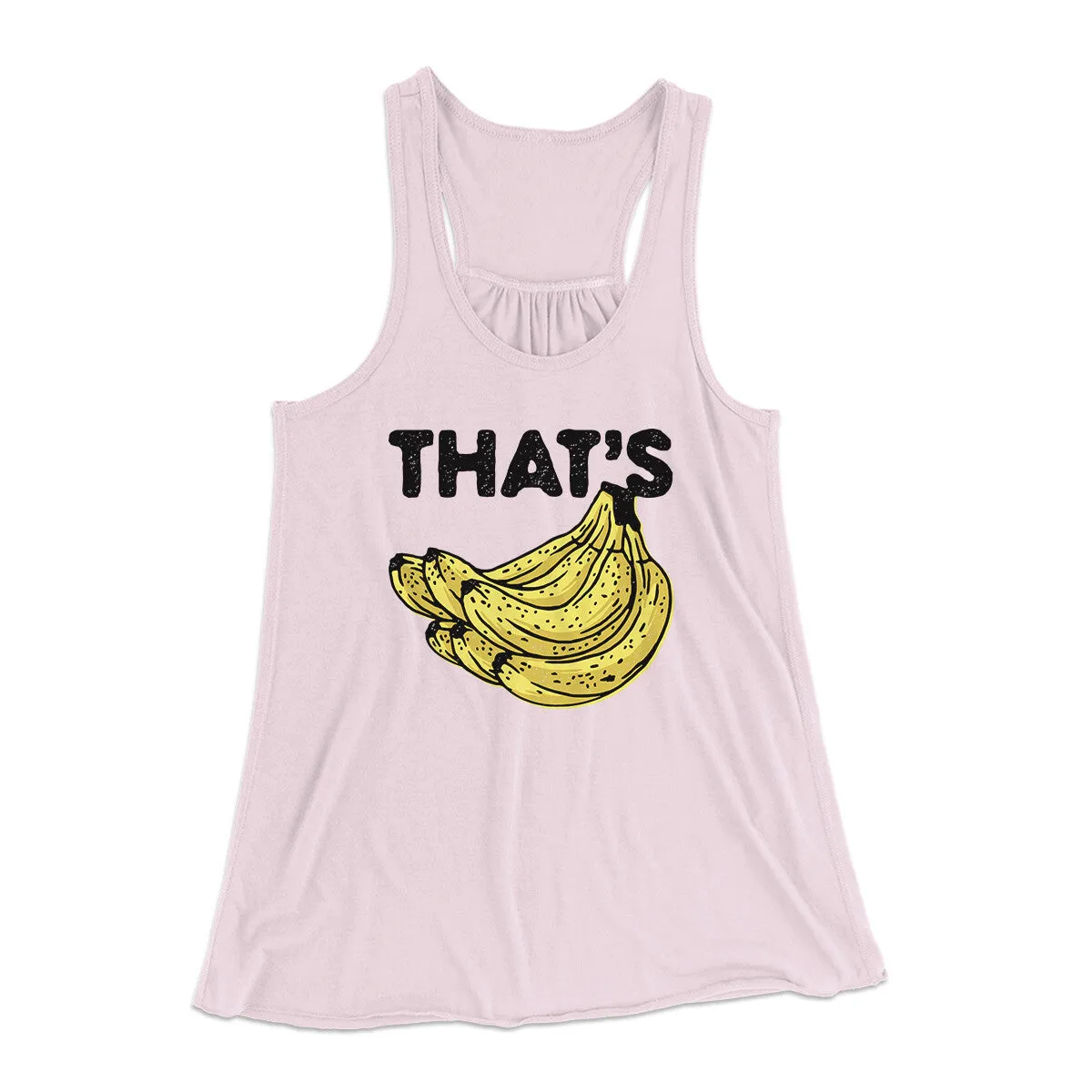 That's Bananas Funny Women's Flowey Racerback Tank Top