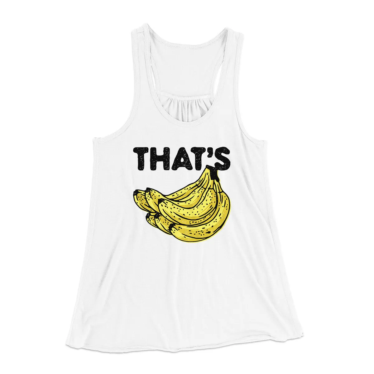 That's Bananas Funny Women's Flowey Racerback Tank Top