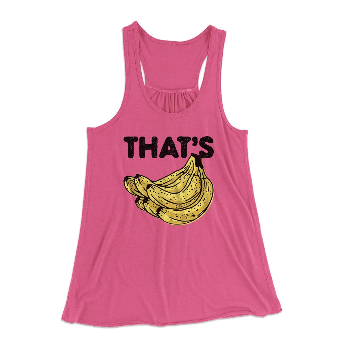 That's Bananas Funny Women's Flowey Racerback Tank Top