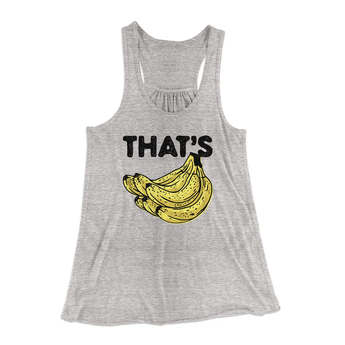 That's Bananas Funny Women's Flowey Racerback Tank Top