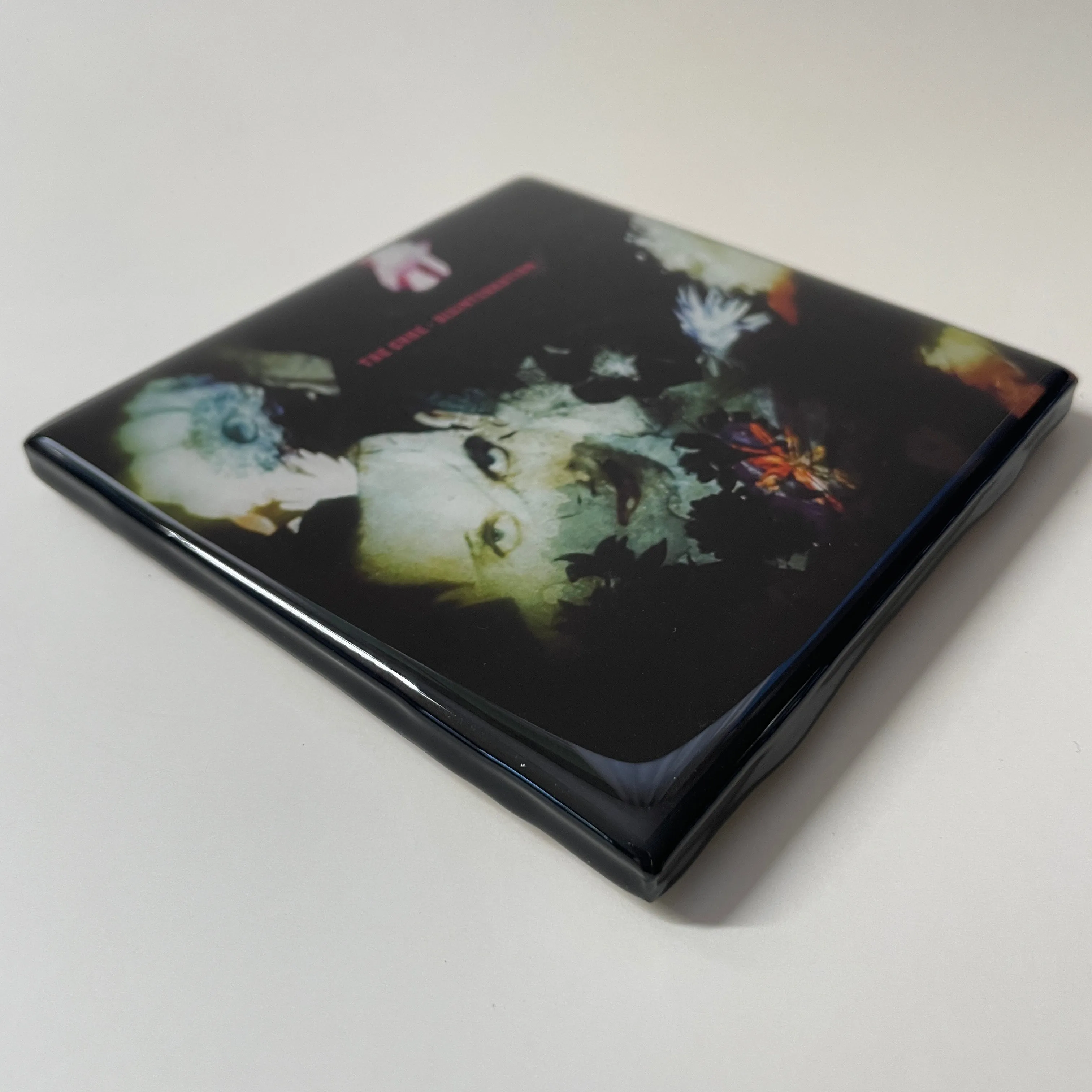 THE CURE Disintegration Coaster Ceramic Tile Album Cover Cork