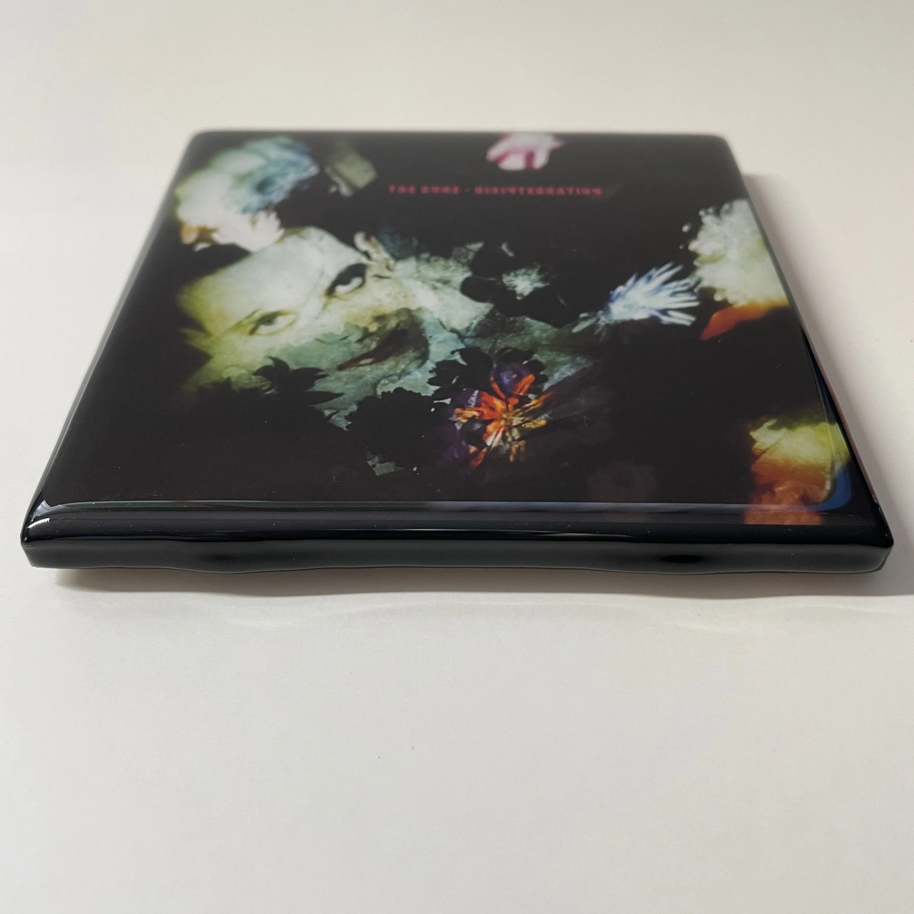 THE CURE Disintegration Coaster Ceramic Tile Album Cover Cork
