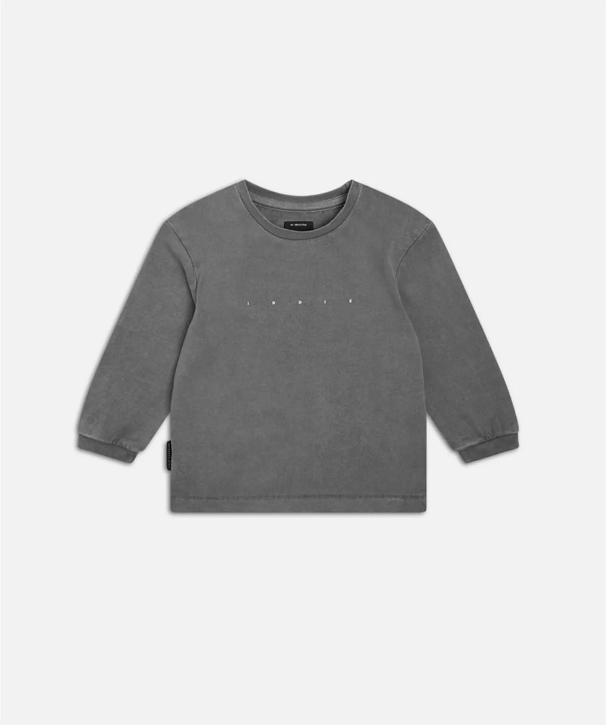 The Indie Oversize Ls Tee - Charcoal