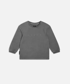 The Indie Oversize Ls Tee - Charcoal
