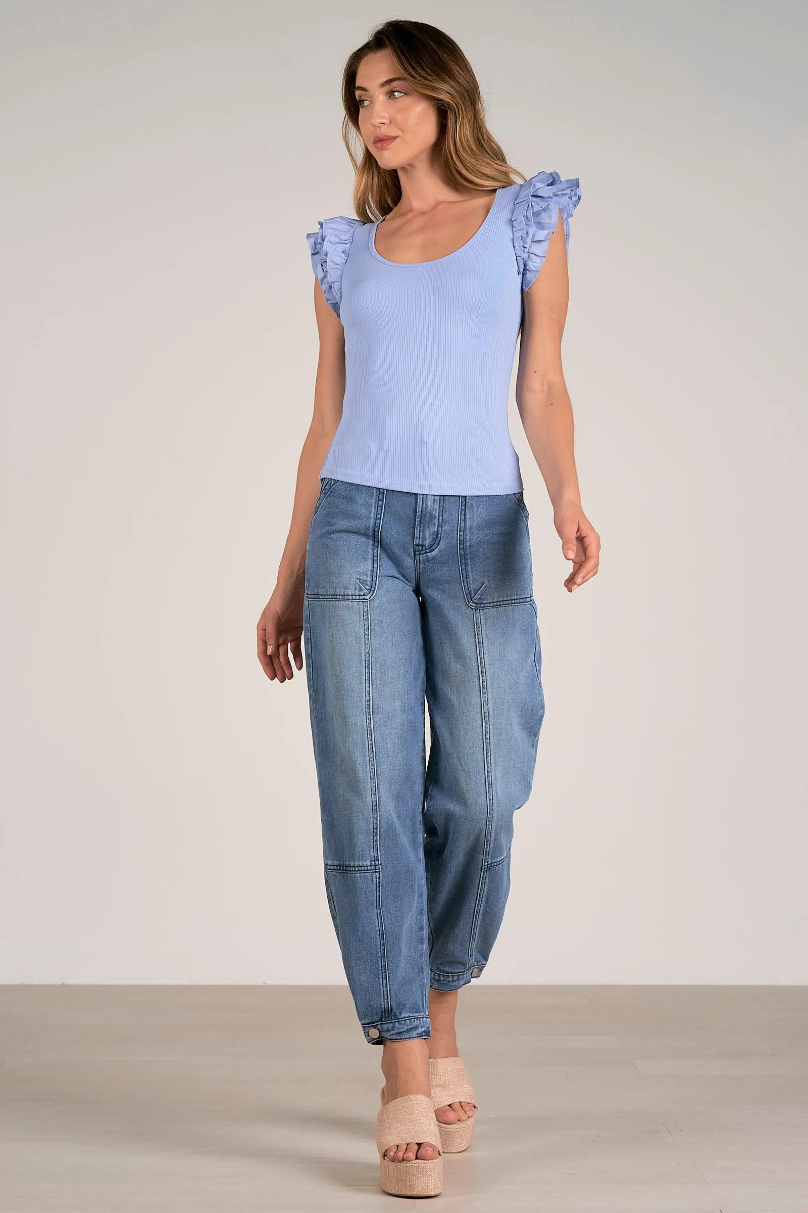 The Jeanna Ruffle Sleeve Top