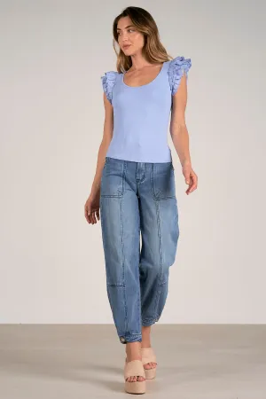 The Jeanna Ruffle Sleeve Top