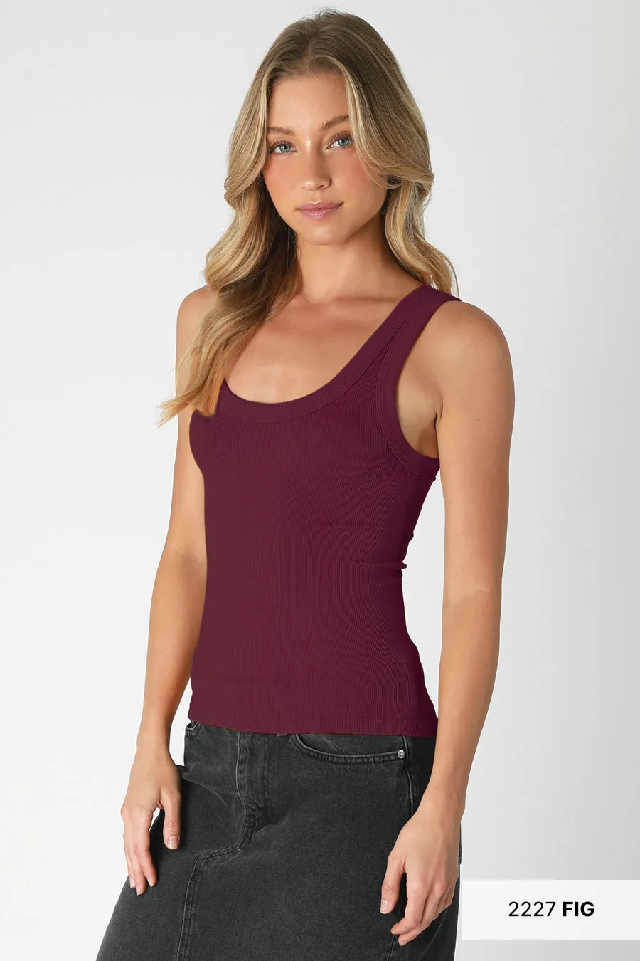 The Lauren Reversible Ribbed Tank