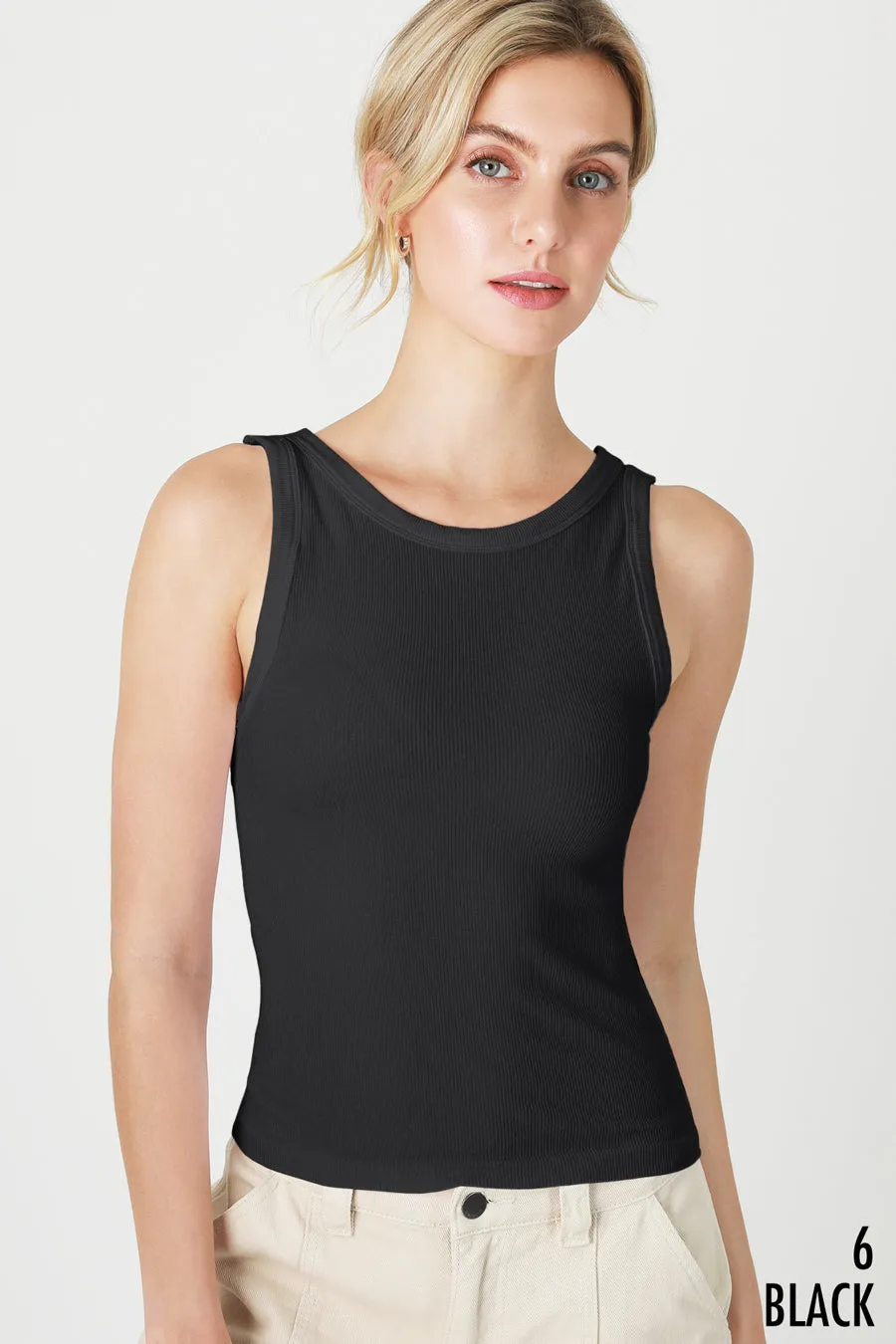 The Lauren Reversible Ribbed Tank