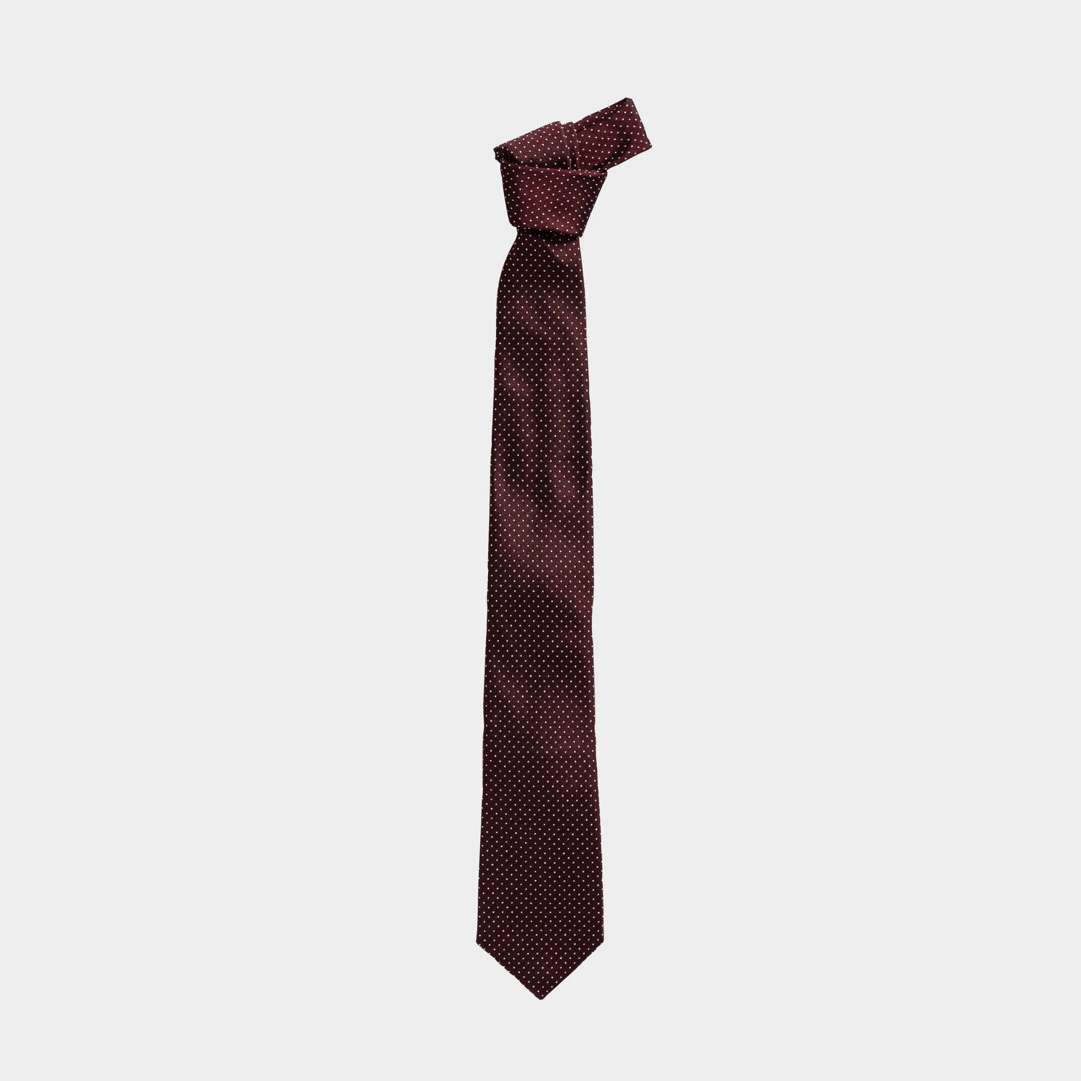 The Maroon Basso Silk Tie