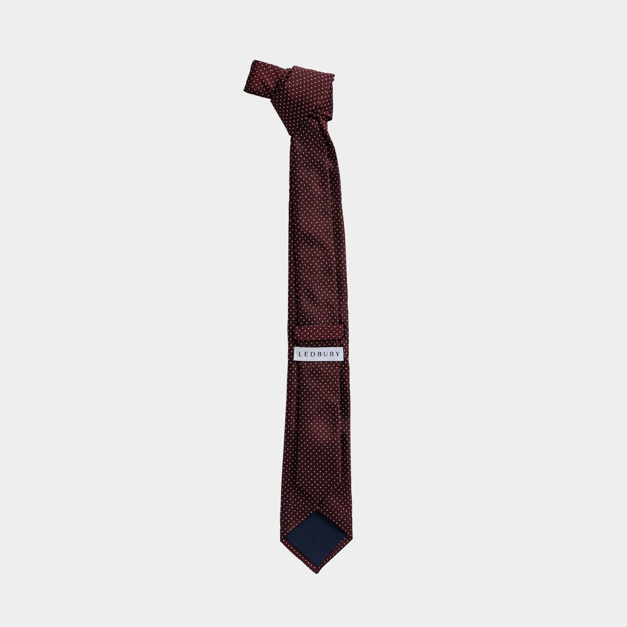 The Maroon Basso Silk Tie