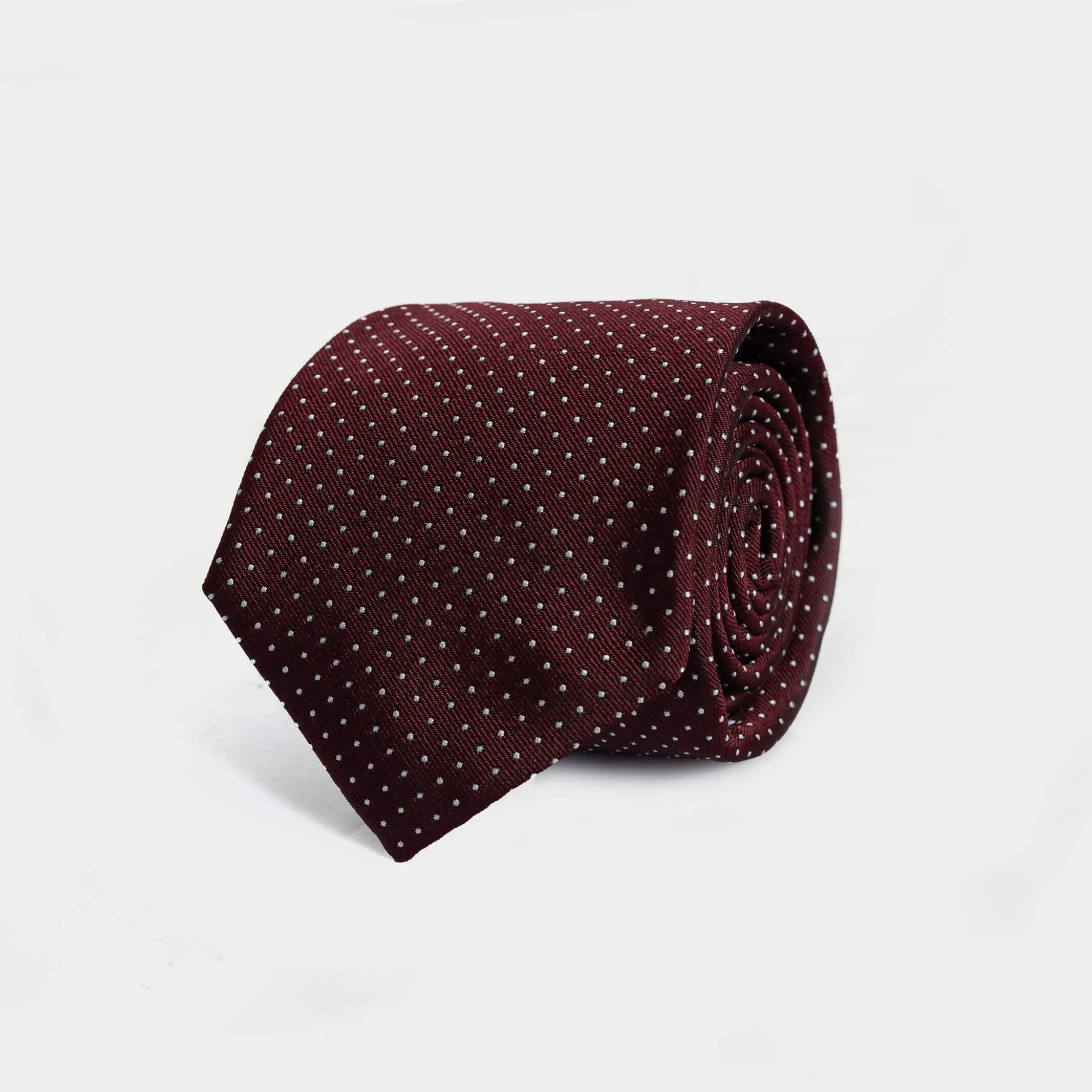 The Maroon Basso Silk Tie