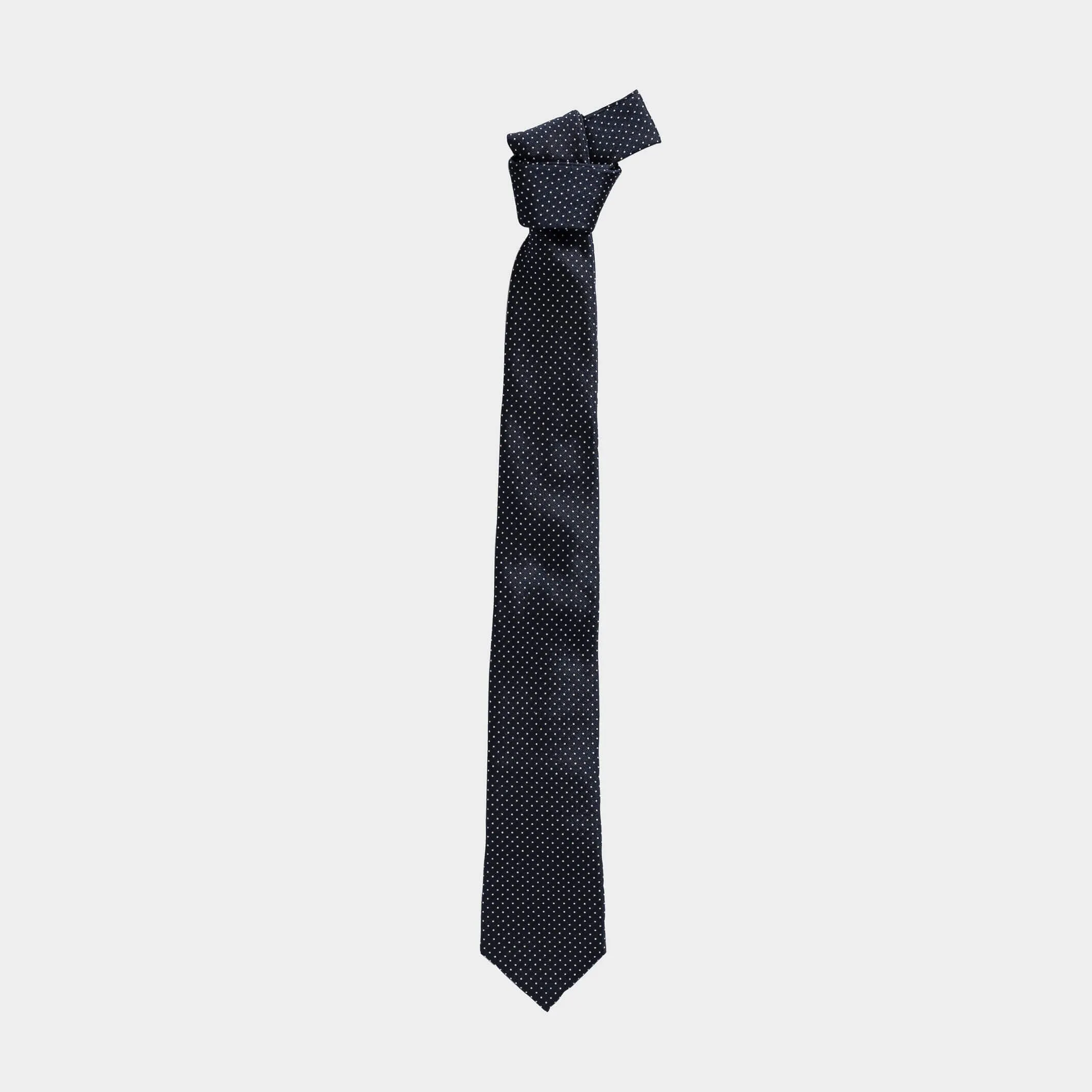 The Navy Basso Silk Tie