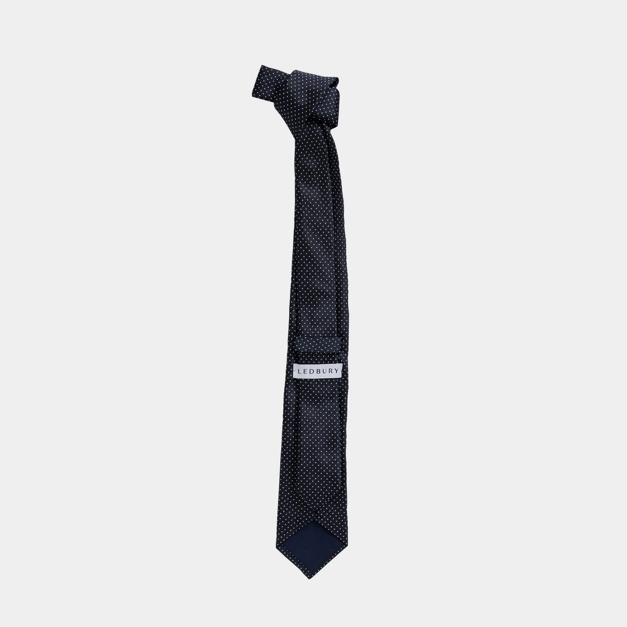 The Navy Basso Silk Tie
