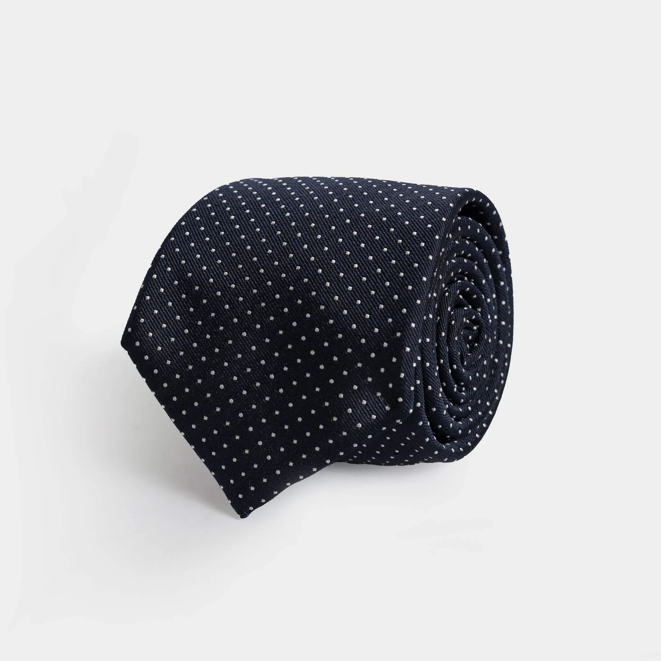 The Navy Basso Silk Tie