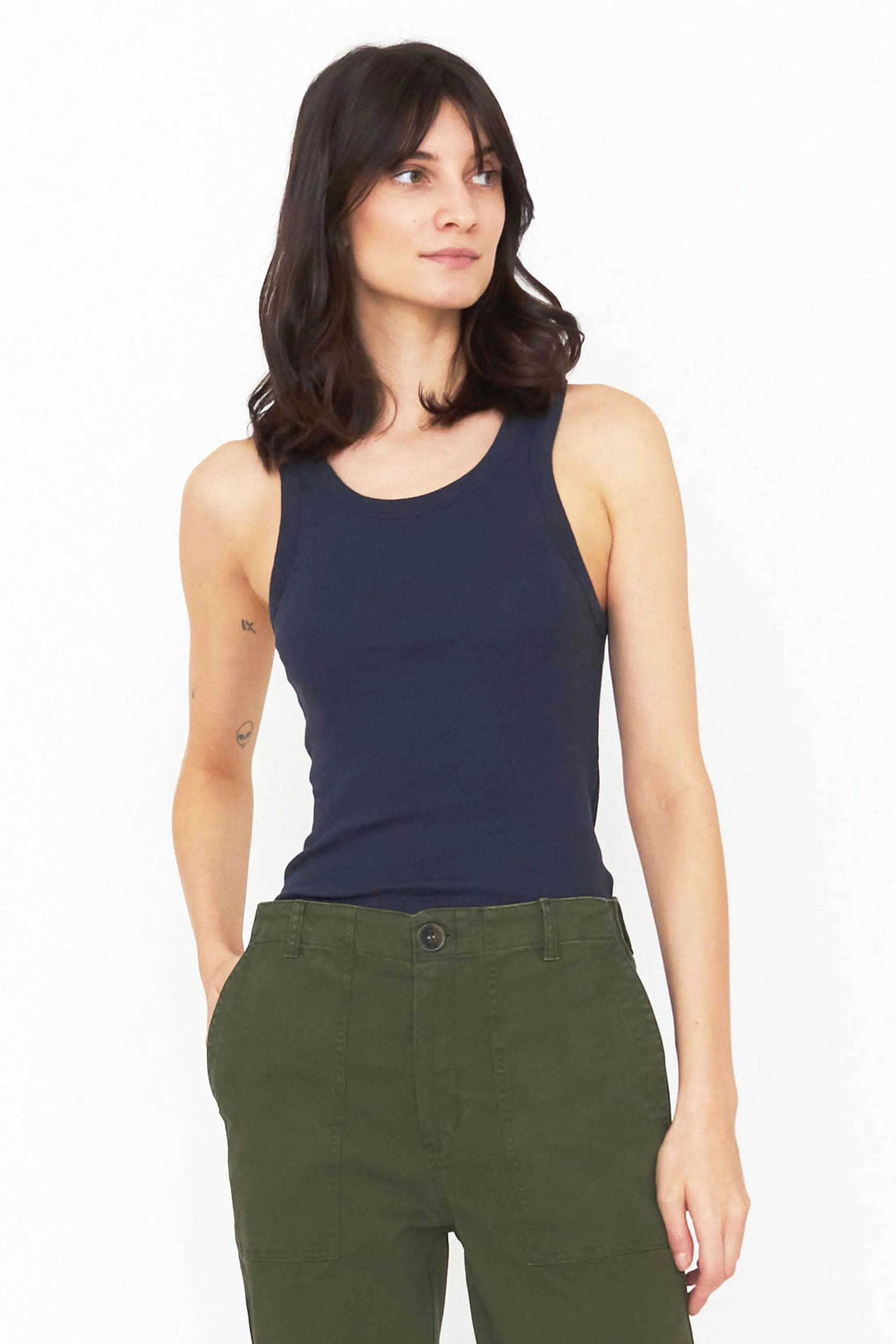The Ribbed Lenny - Navy