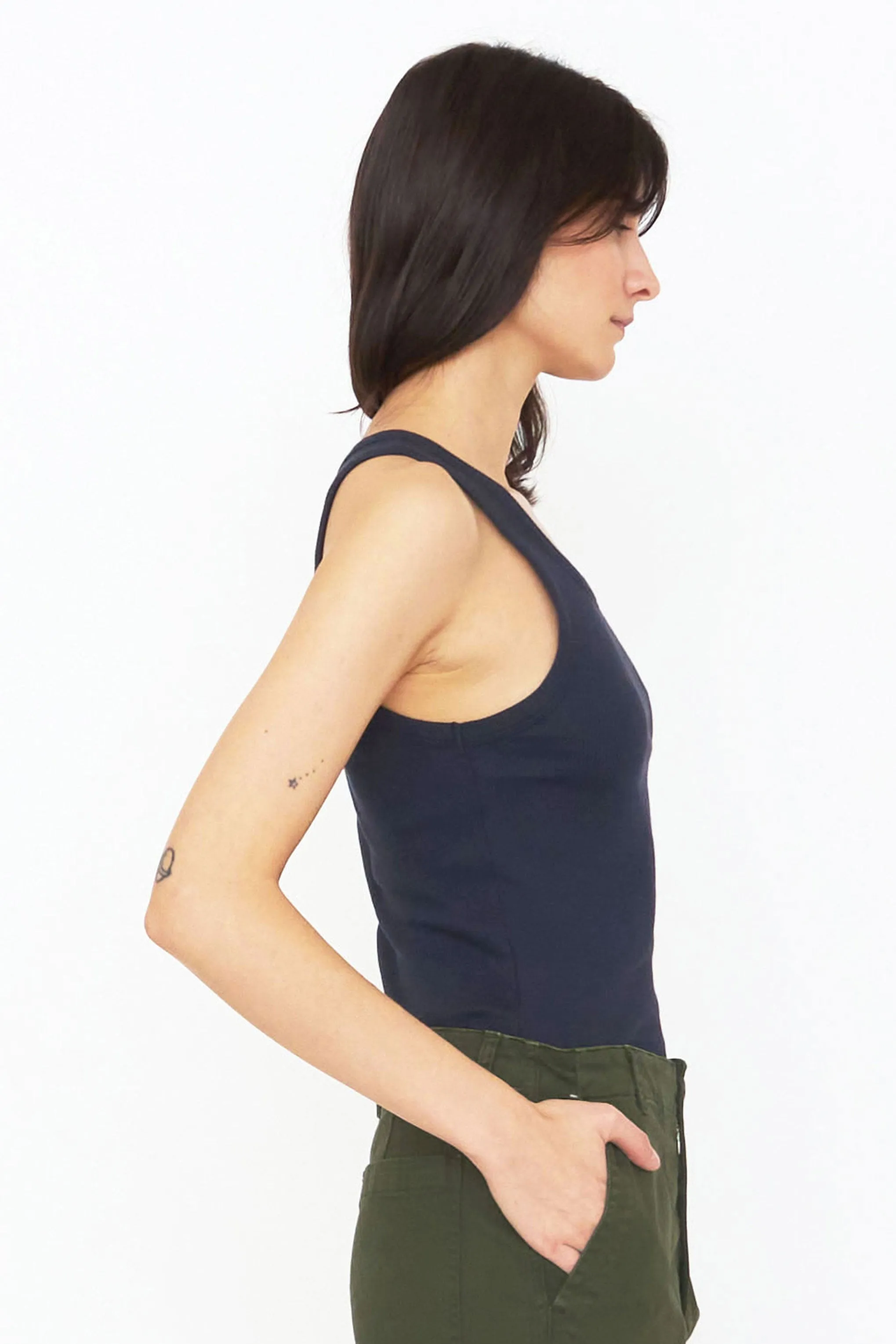 The Ribbed Lenny - Navy