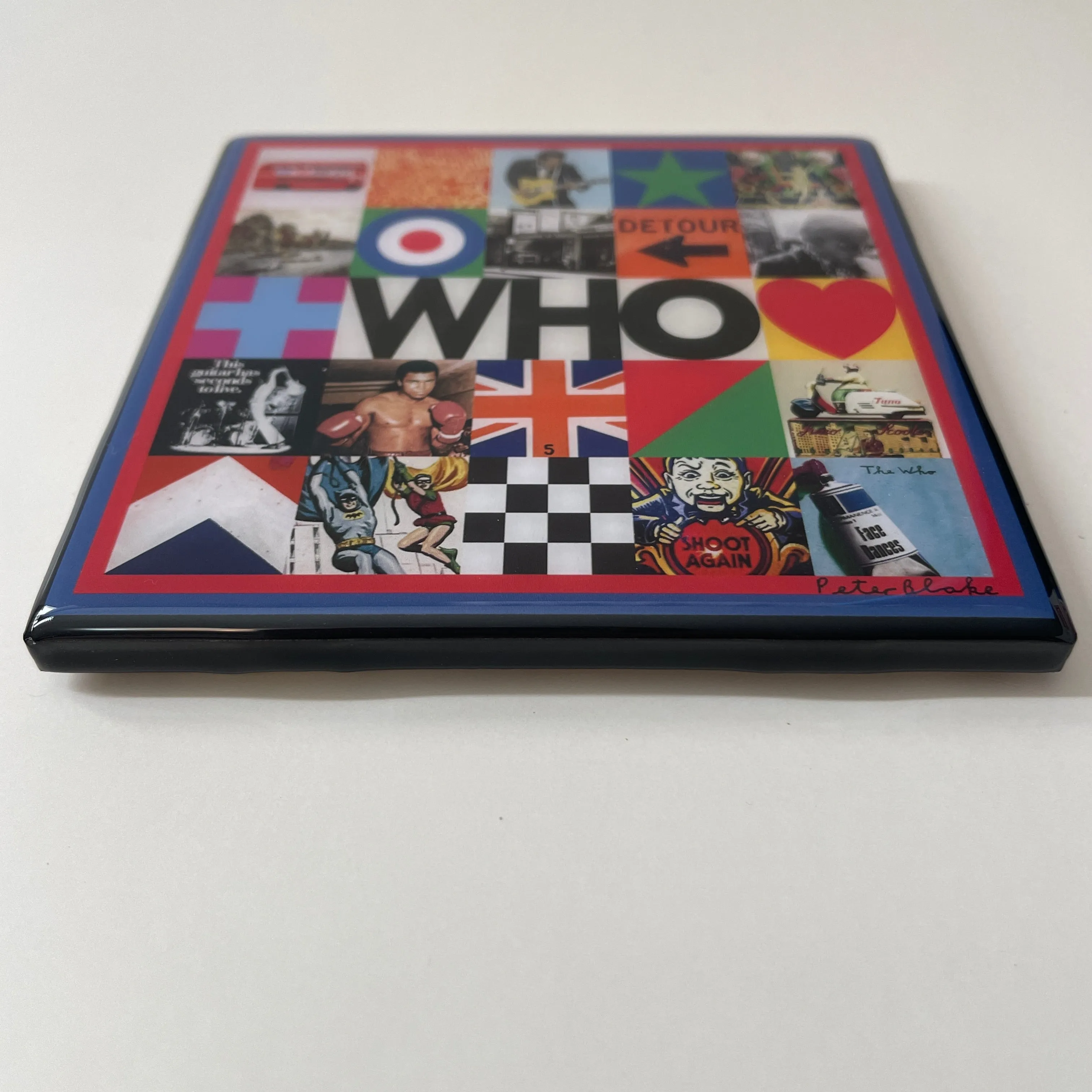 THE WHO Coaster Custom Ceramic Tile Cork Barware