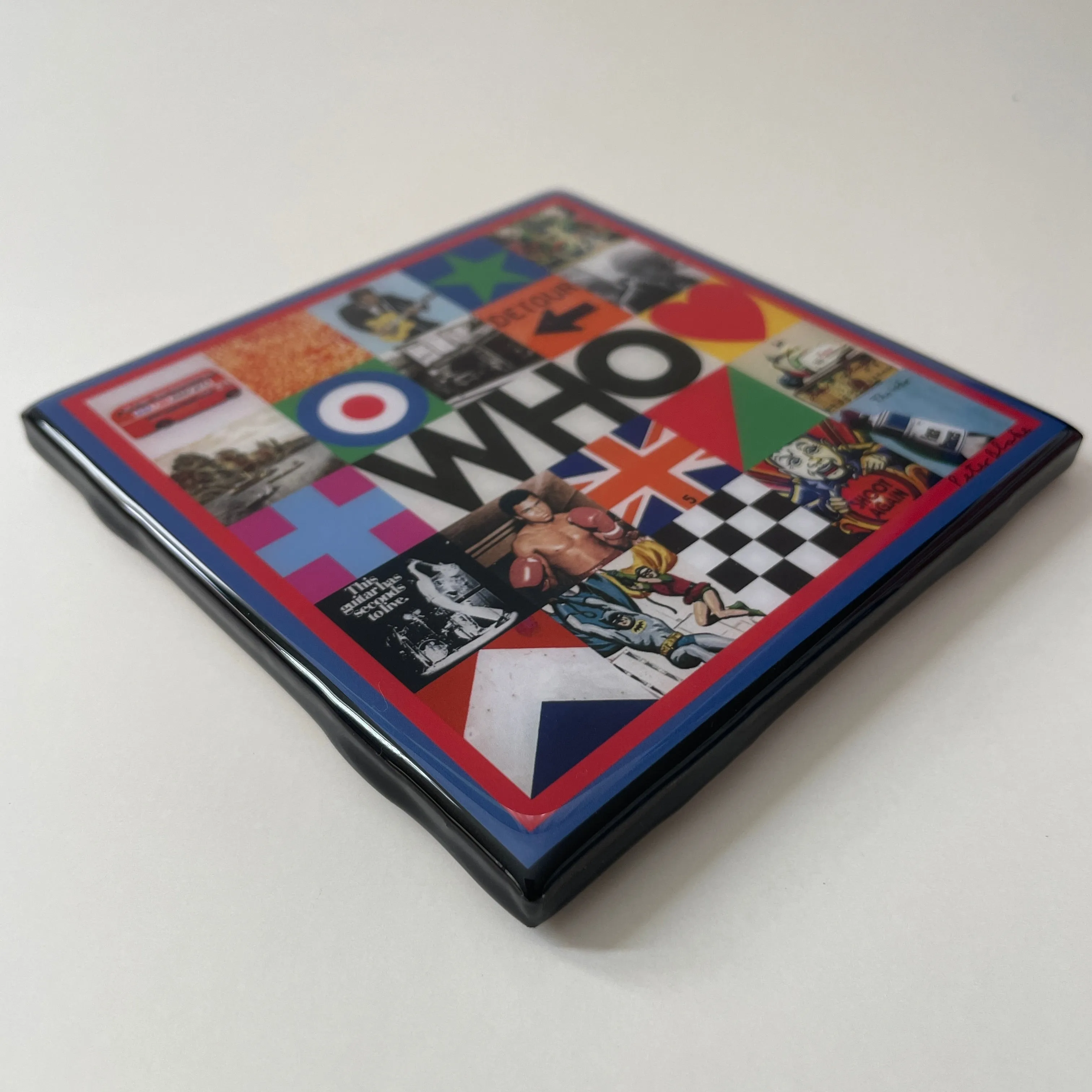 THE WHO Coaster Custom Ceramic Tile Cork Barware