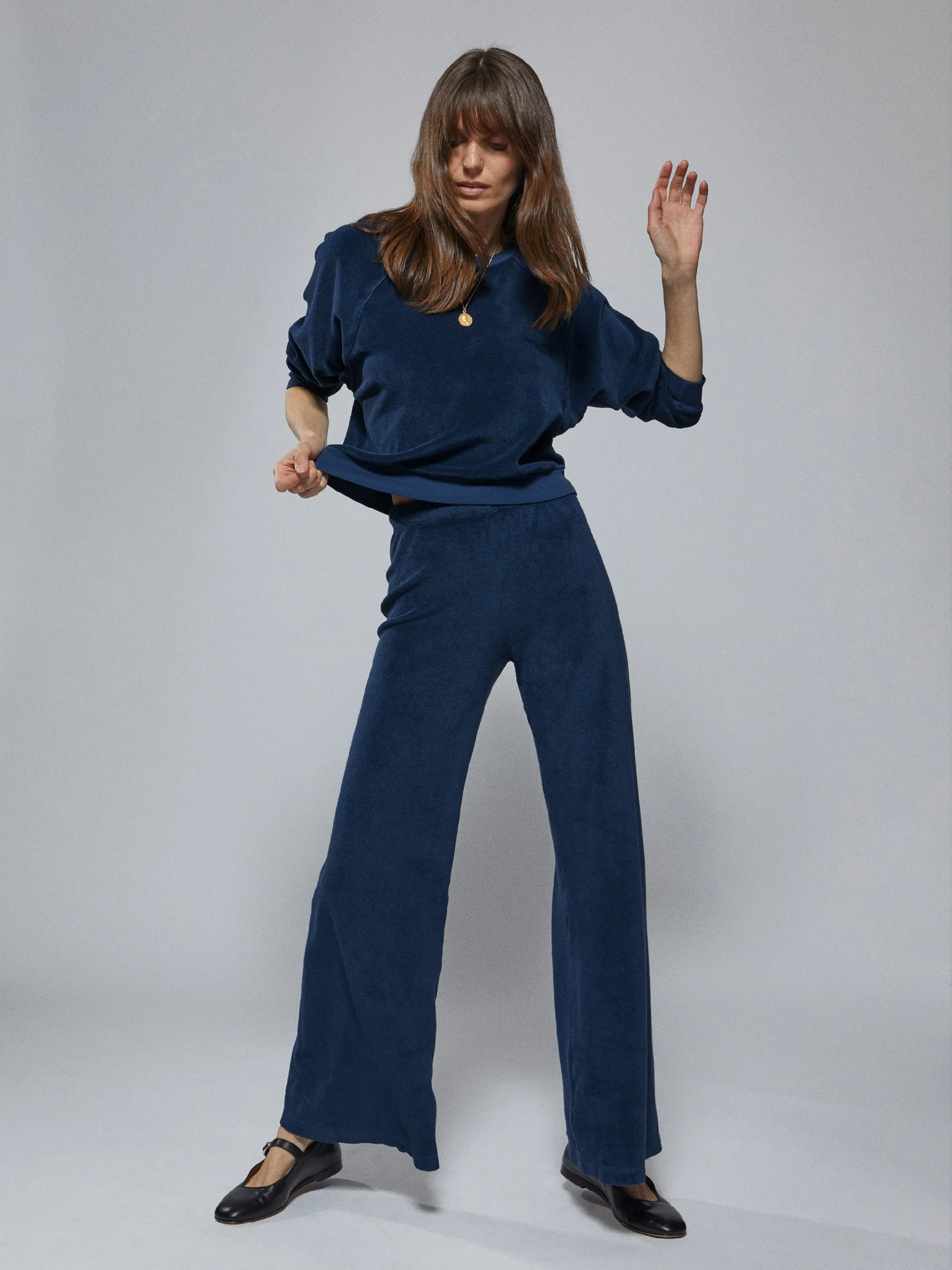 The Zephyra Flare Pants in Terry