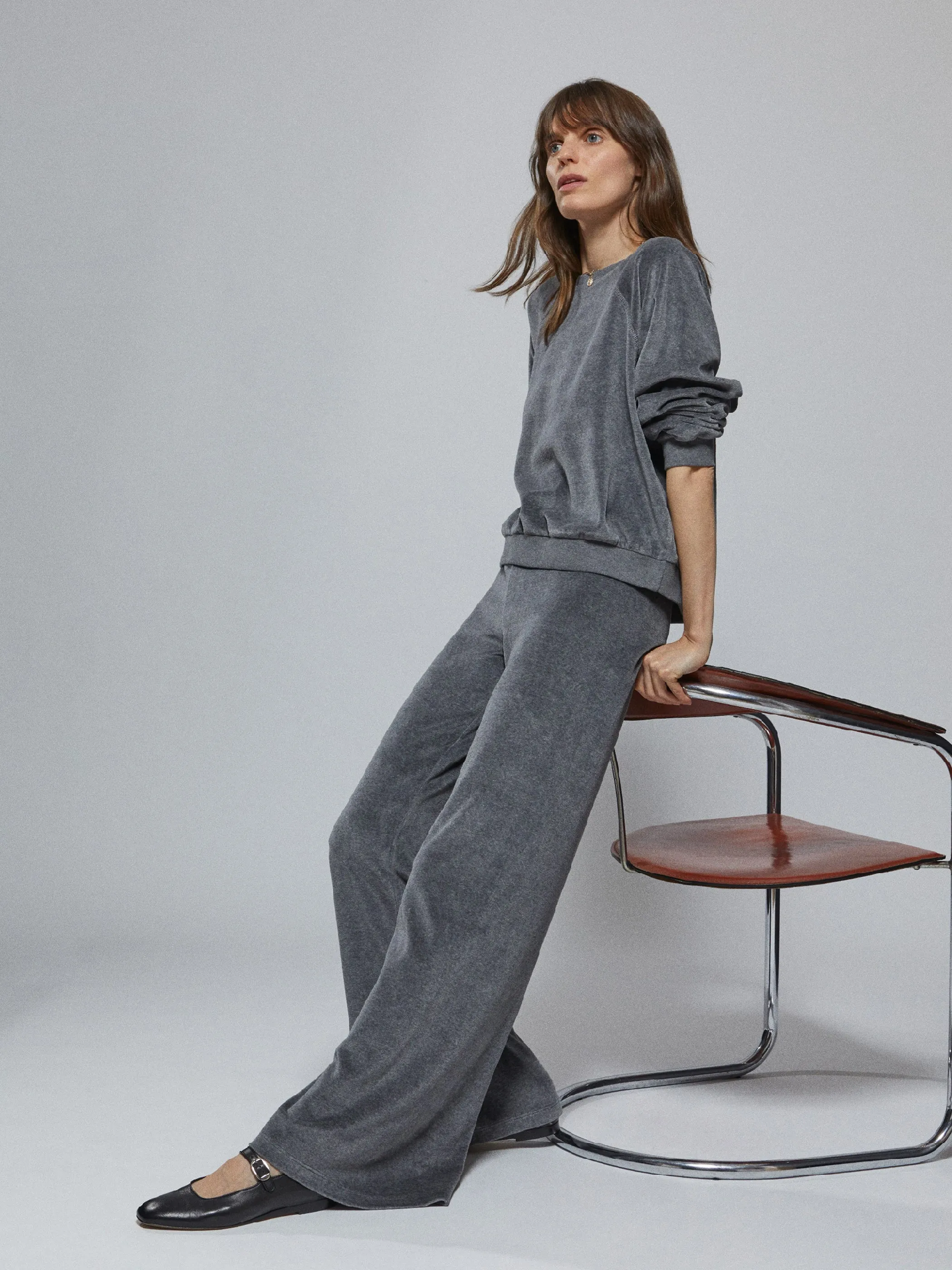The Zephyra Flare Pants in Velour