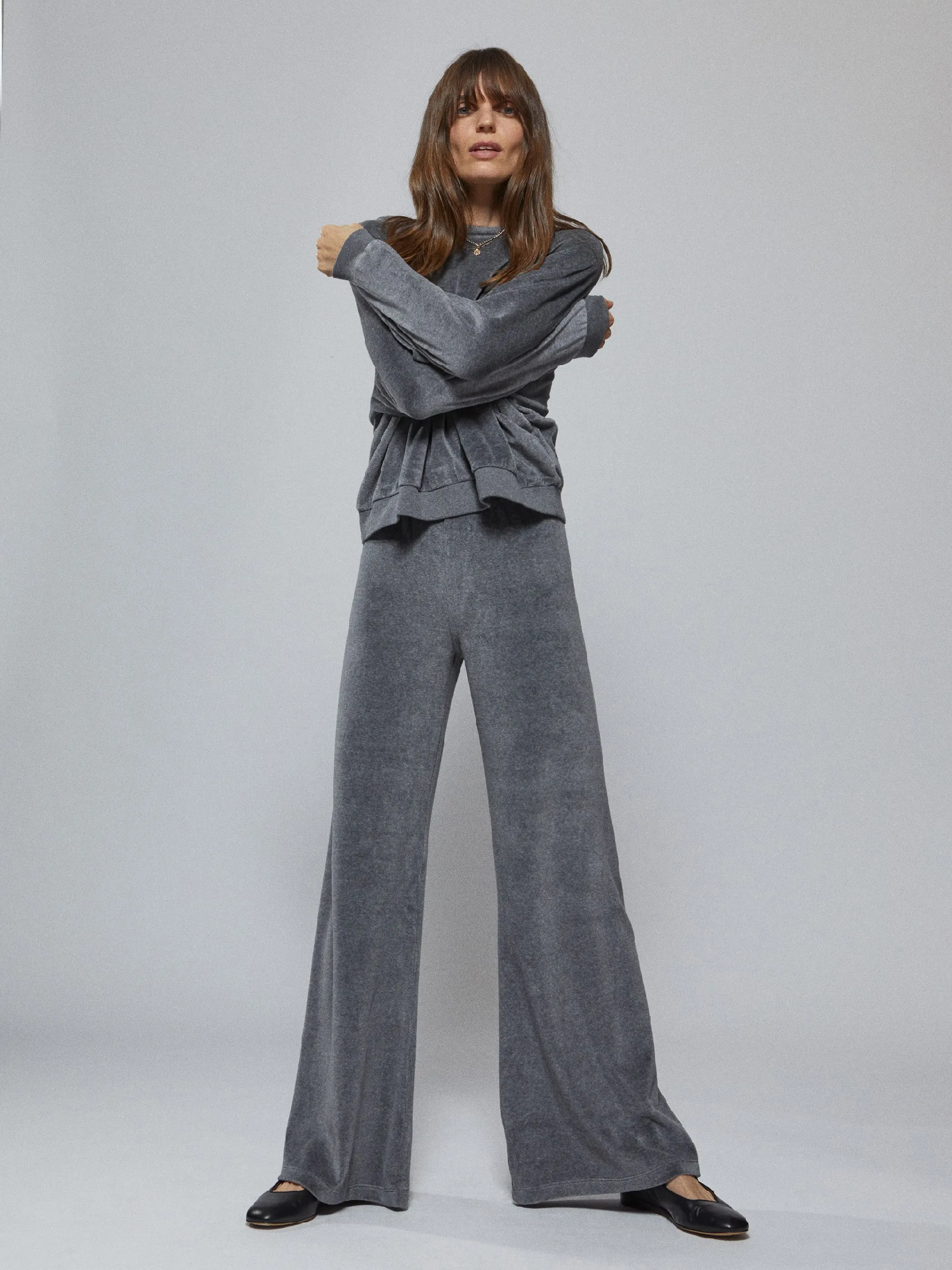 The Zephyra Flare Pants in Velour