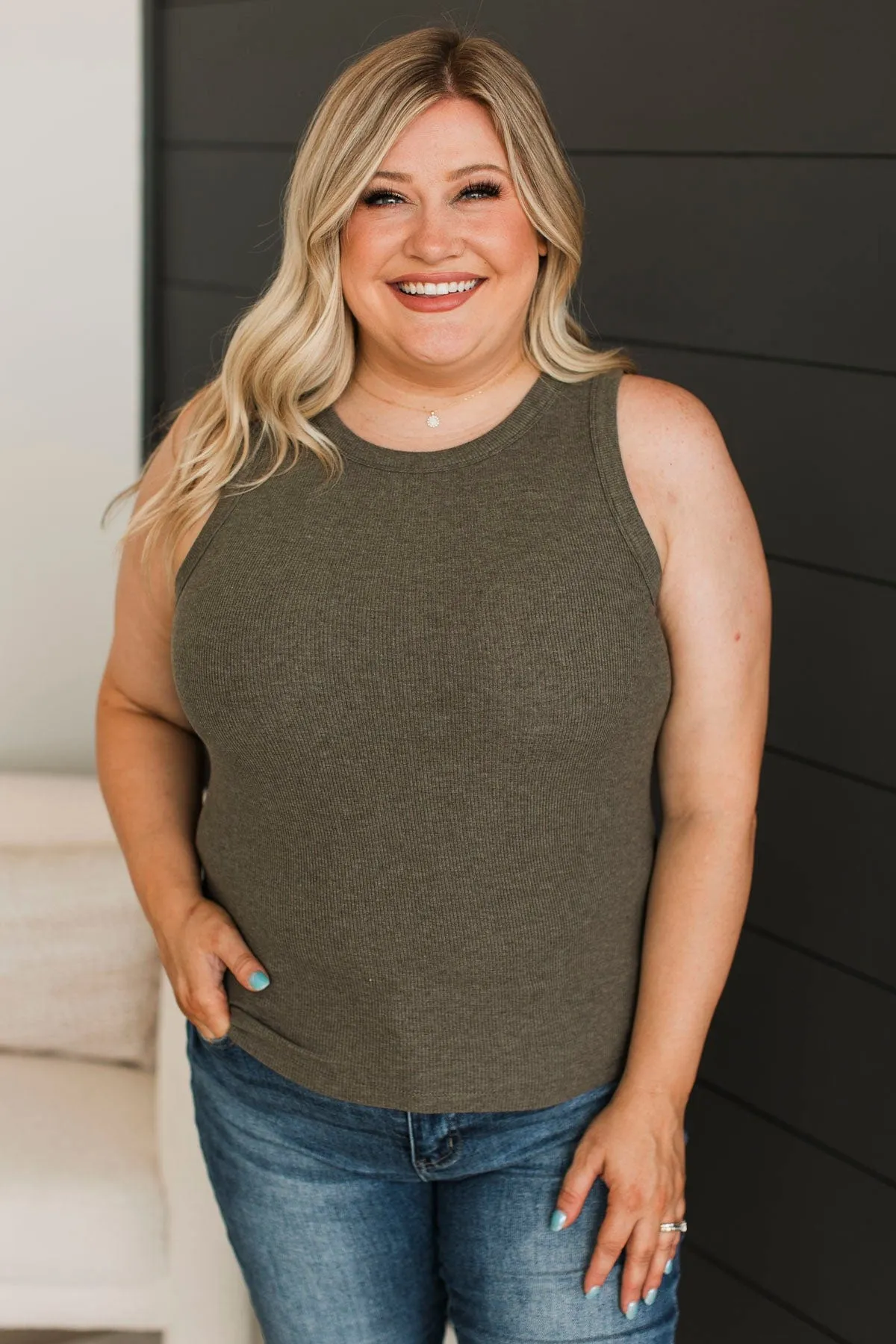 Thread & Supply On The Road Tank Top- Caper Green