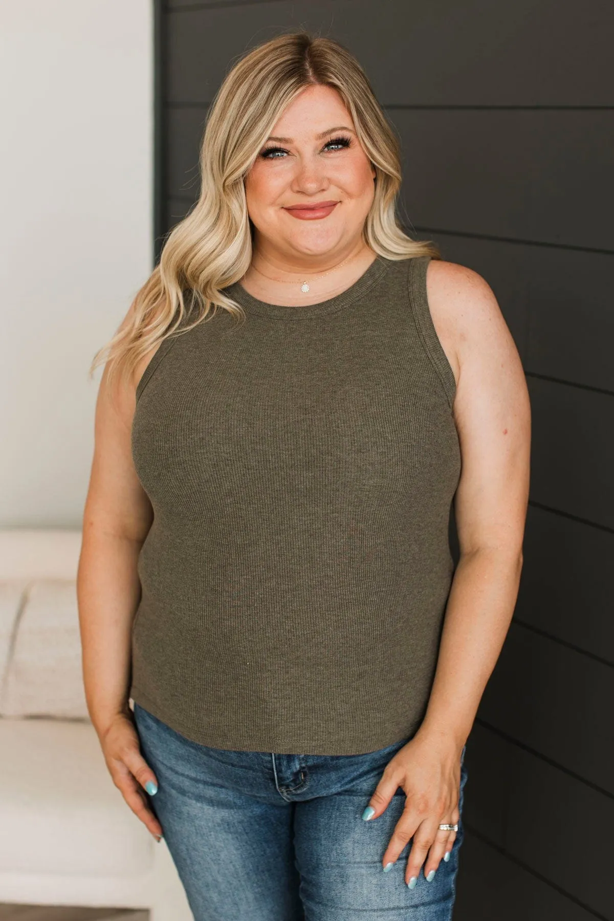 Thread & Supply On The Road Tank Top- Caper Green