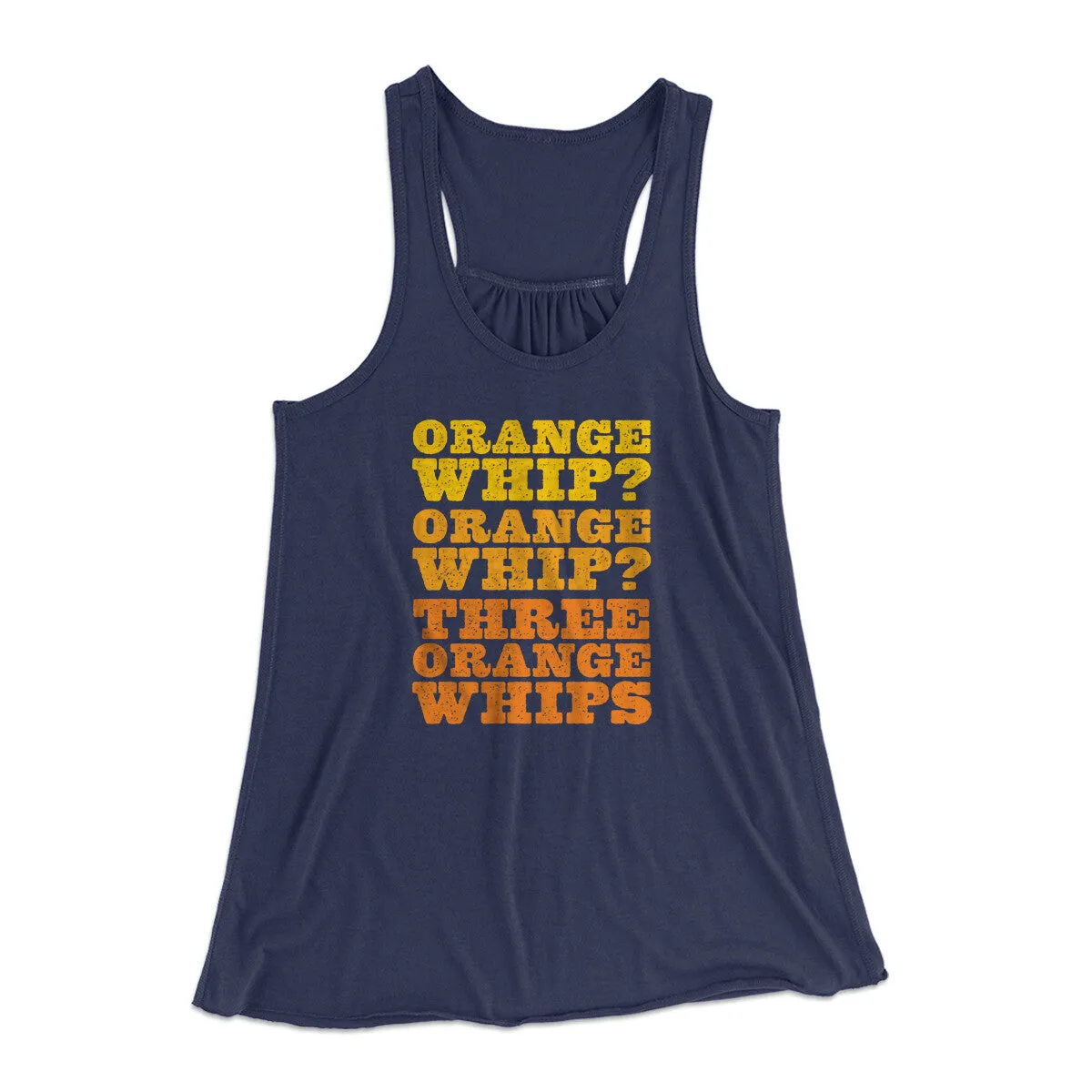 Three Orange Whips Women's Flowey Racerback Tank Top