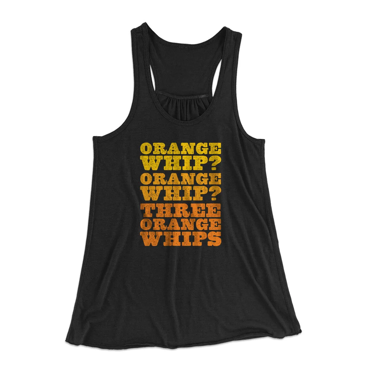 Three Orange Whips Women's Flowey Racerback Tank Top