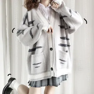 Tiger cat knitted jacket YC24387