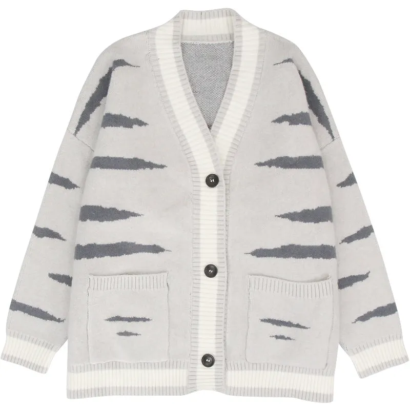 Tiger cat knitted jacket YC24387
