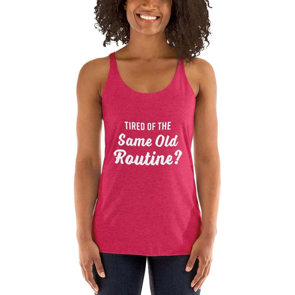 Tired of the Same Old Routine? Try Adult Gymnastics - Women's Racerback Tank