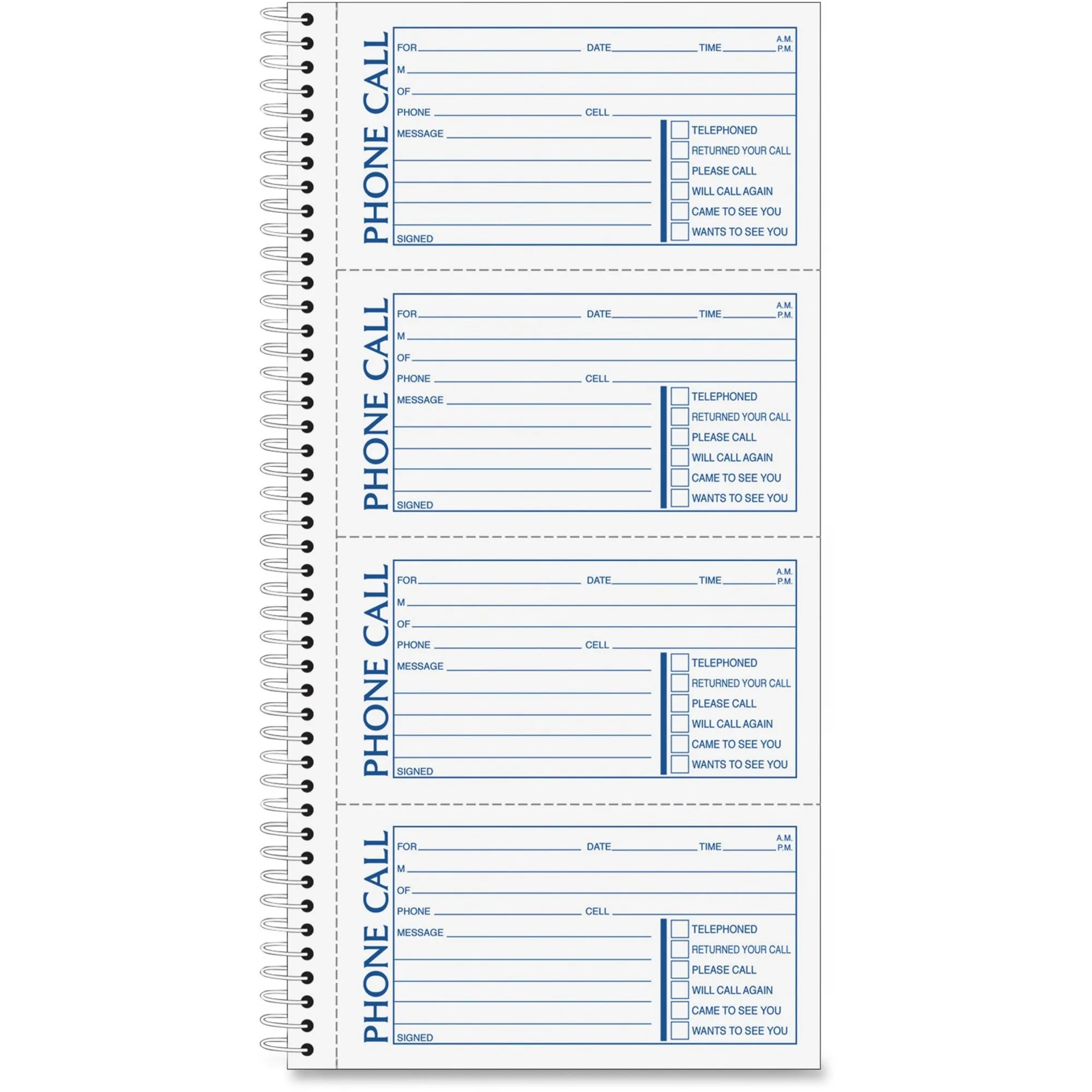TOPS Telephone Message Book
