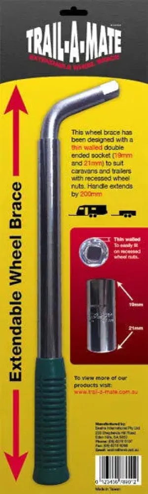 Trail a Mate Extendable Wheel Brace Suits 19mm - 21mm Wheel Studs