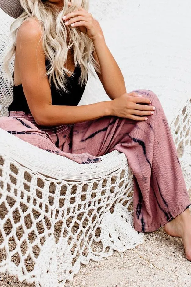 Uma Smocked Tie Dye Pants