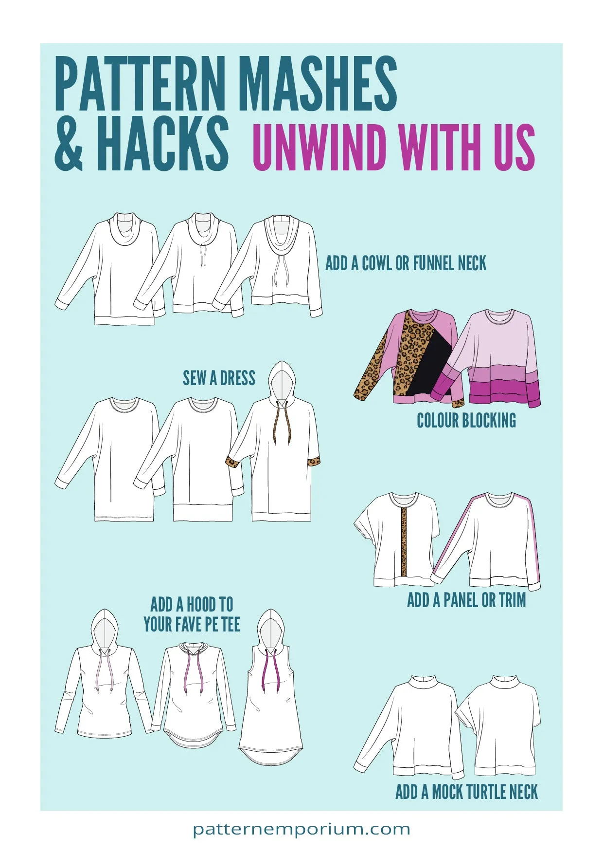 Unwind Top | Sweater & Hoodie Sewing Pattern