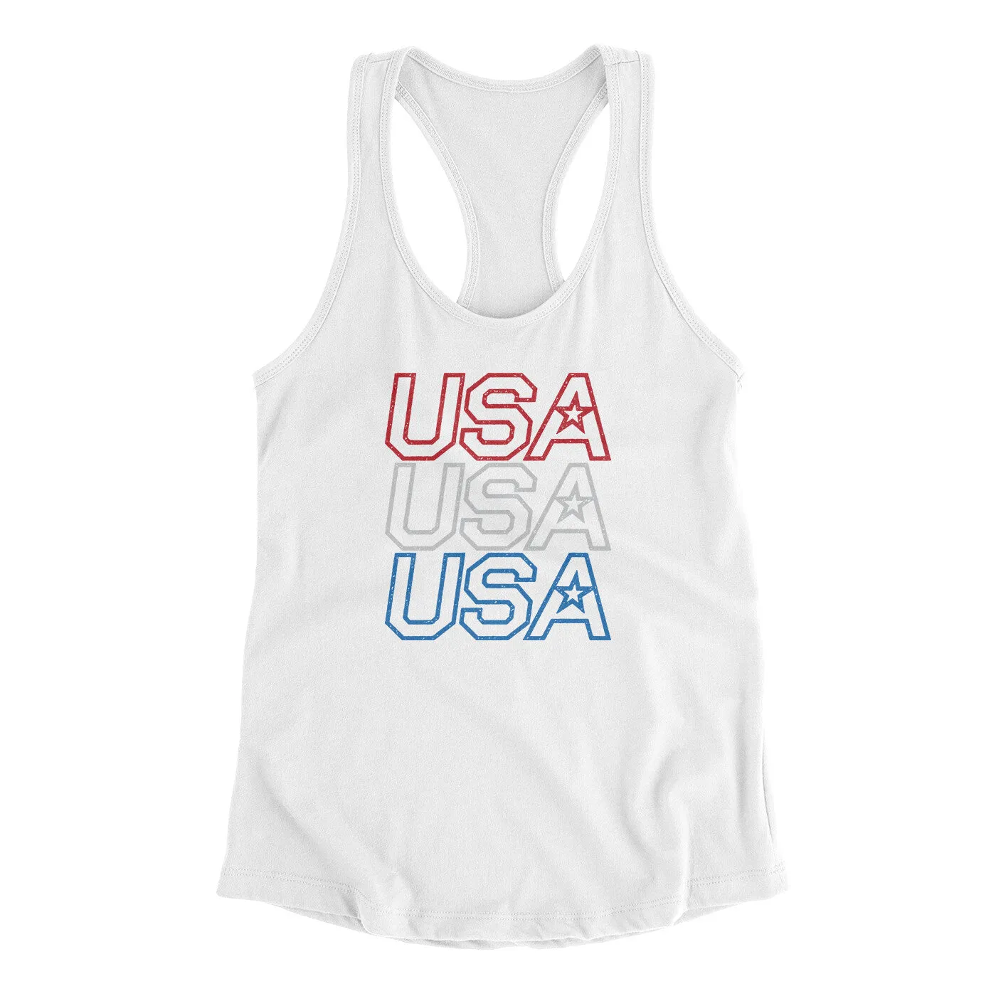 Usa Usa Usa Women's Racerback Tank
