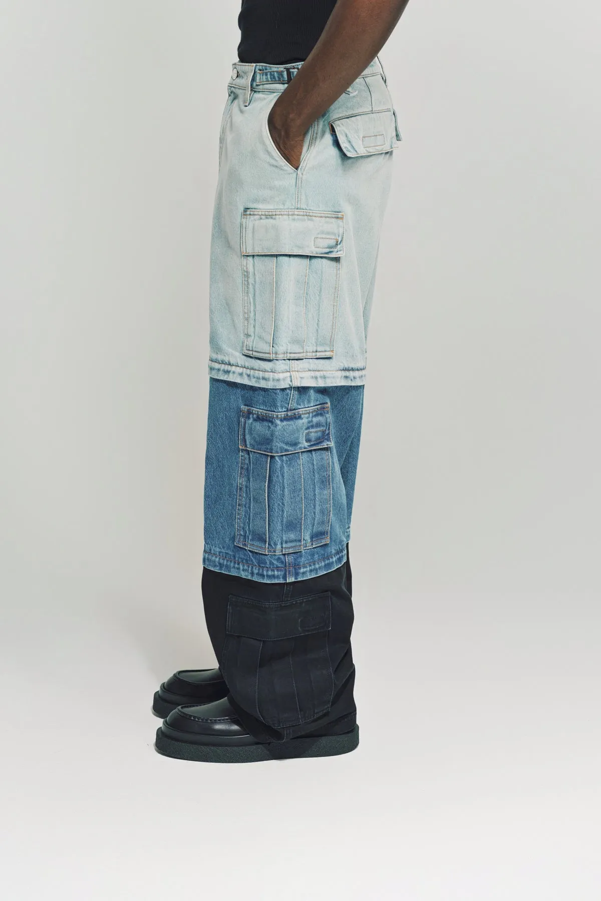 VETEMENTS | DECONSTRUCTED TRIPLE CARGO PANTS