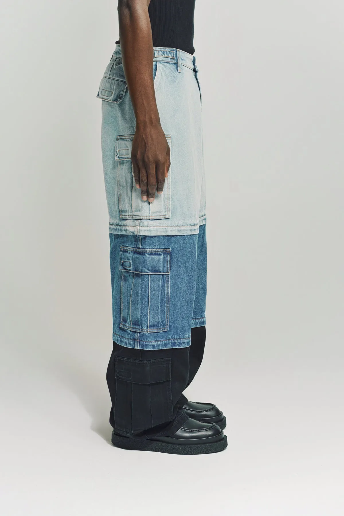 VETEMENTS | DECONSTRUCTED TRIPLE CARGO PANTS