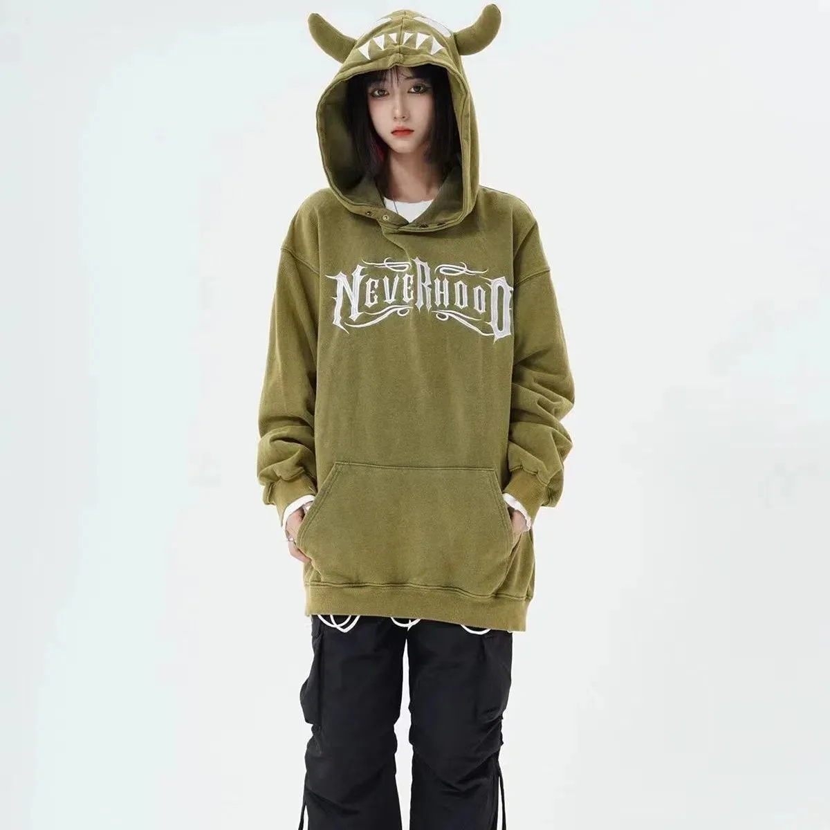 vintage hoodie  KF83032
