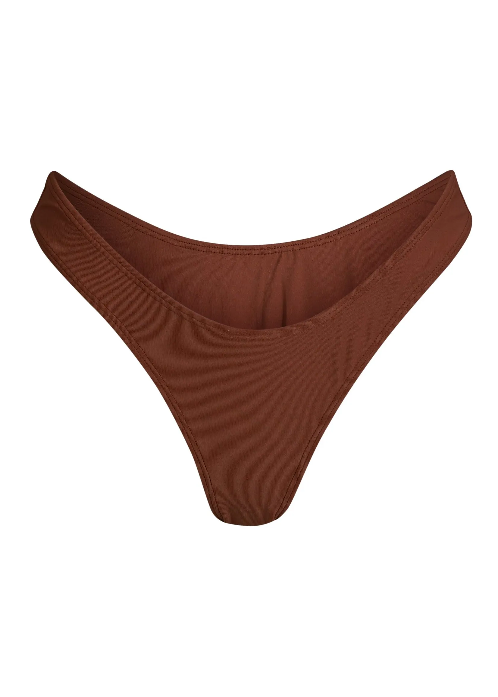 WALL STREET BRIEF Bikini Bottom - Skinny Dip Brown